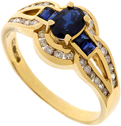 Sapphire and Diamond Dress Ring 