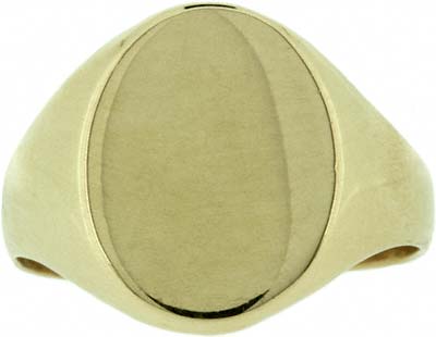 Gents Oval Signet Ring
