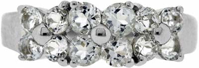 Diamond or CZ? 3 Stone Ring