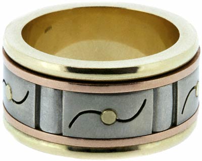 Second Hand Gents Three Colour Ring