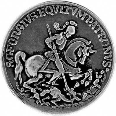 Saint George And The Dragon Silver Medallion