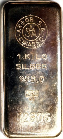 Argor 1 Kilogram Silver Bar