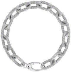 Textured Oval Belcher Bracelet