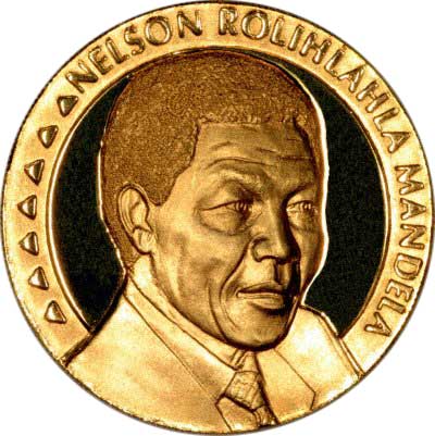 Obverse of Nelson Mandela Medallion