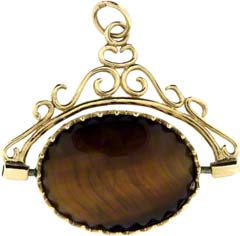 Second Hand Tiger's Eye and Onyx Spinner