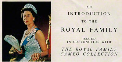 The Royal Family Cameo Collection Certificate