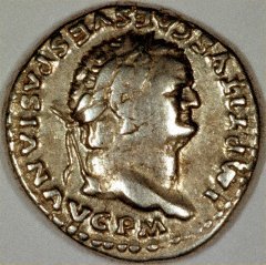 Portrait of Titus on a Silver Denarius