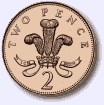 Reverse of Year 2000 Two Pence Coin