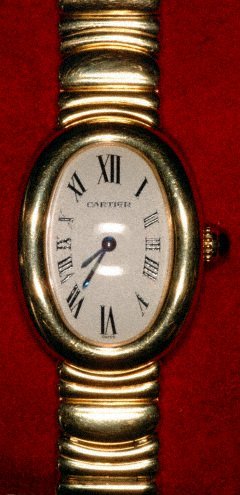 Lady's 18 Carat Gold Cartier Baignoire Watch