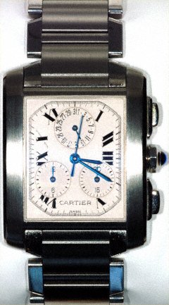 Cartier Gent's Stainless Steel Tank Francaise Chronograph Watch