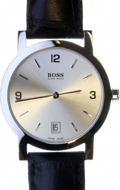 Hugo Boss Gent's Watch on Black Leather Strap