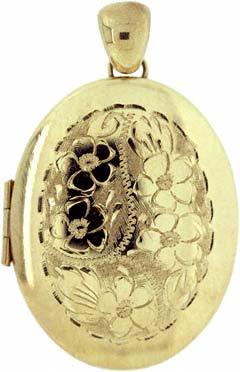 Second Hand Large Oval 9ct Locket