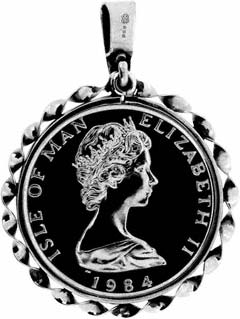 1984 1oz Platinum Noble Pendant