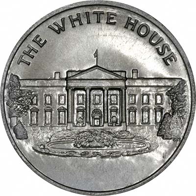 The White House on Obverse of Medallion